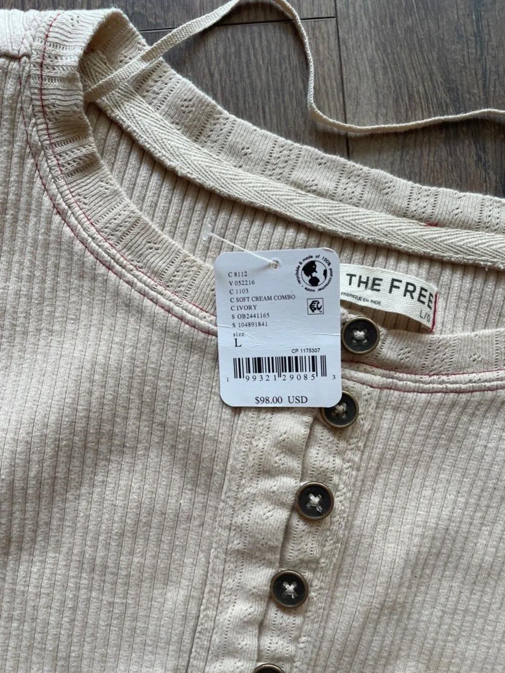 Free People Daria Cuff Cardi- Size Large